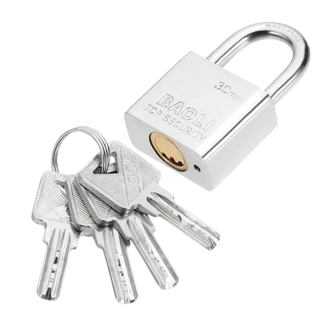 29 x 15 x 50mm Heavy Duty Lock Alloy Steel High Security Padlock 4 Keys