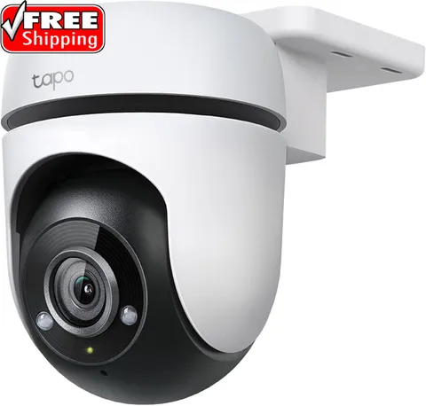 Tapo 1080P Outdoor Wired Pan/Tilt Security Wi-Fi Camera, 360° View, Motion Track