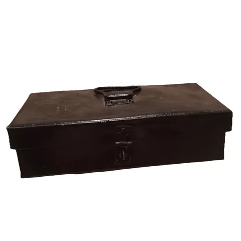 🌼Handmade Black Metal Lockbox Safe