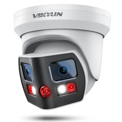 4K 8MP Dual Lens Poe IP Security Camera Outdoor with 180° Panoramic Wide Angl...