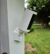 Ring Outdoor Cam Plus Security Camera Flat Mount Stand Bracket White