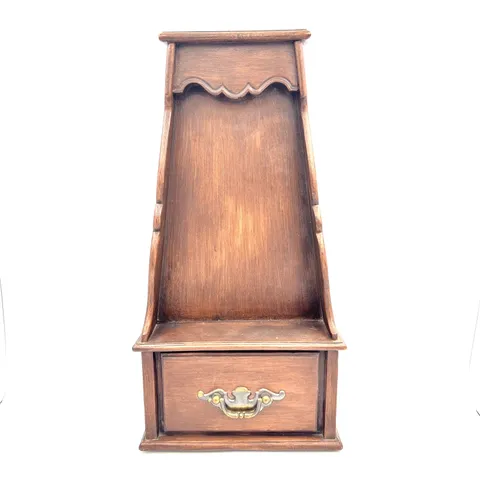 Vintage Broan Door Chime 984 Large Faux Wood Brass Pull Shelf Doorbell Chime MCM