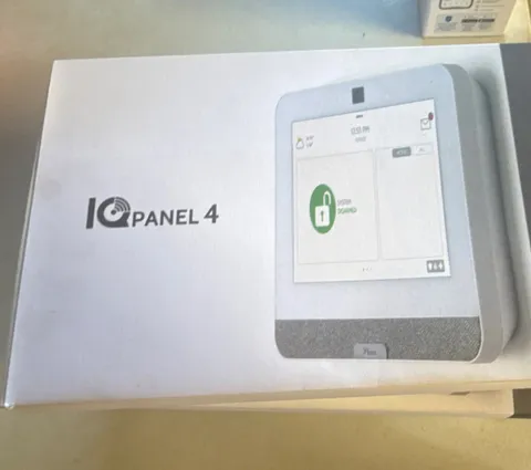 Qolsys IQ Panel 4 Touch Screen Alarm System, 8MP Camera, Bluetooth, QuadSound