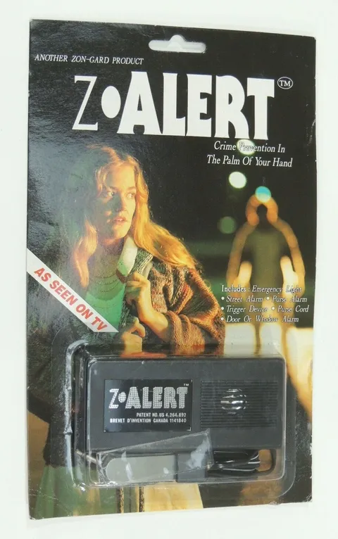 Zon-Gard Z Alert Crime Prevention ASOTV VTG NOS New Security Alarm Safety Light 