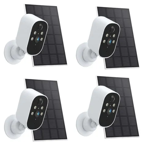 1080P Wireless Solar Security Camera WiFi Solar Battery Cam Color Night Vision