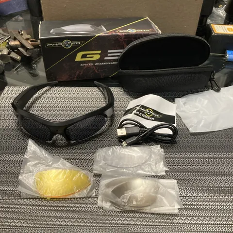 PhaZZer G3 DVR EyeWear Stealth - Black Discreet Recording Glasses TESTED