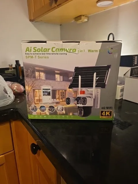 Ai Solar Camera 3 In 1 SPM-T Series Outdoor Security Camera 4K Ultra HD 4G Wifi
