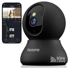 blurams Indoor Camera, 2K Pet Camera 360° Cameras for Home Security with Phon...