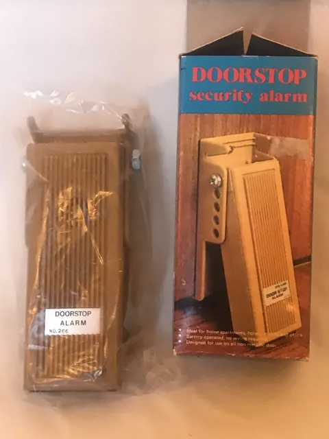 Vintage Doorstop Security Alarm made in Hong Kong
