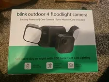 Blink - Outdoor 4 Floodlight Camera Wireless smart security camera, 700 lum...