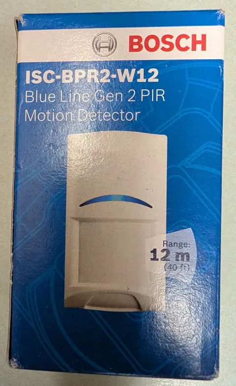 Bosch Alarm Gen2 PIR Blue Line ISC-BPR2-W12 Motion Detector sensor