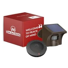 Non-APP Solar Wireless Driveway Alarm, Outdoor Security System | 1/2 mile tra...