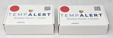 (Lot of 2) TempAlert TM-ZP300-DS Wireless Sensor TM-ZP300-S + Screen TM-ZP300-DS