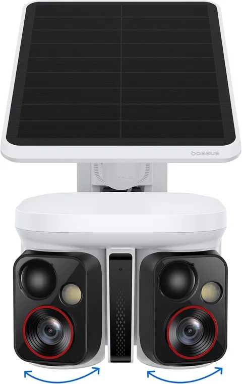 Baseus X1 Pro 3K Dual-Lens AI Solar Camera Outdoor Wireless, No Monthly Fee