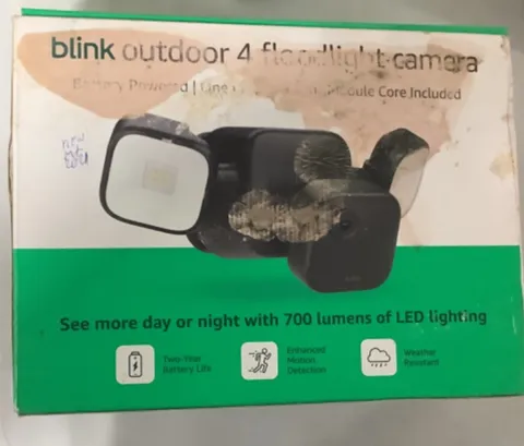 Blink Outdoor 4 Floodlight Camera w/ Sync Module Core 700 Lumens Black