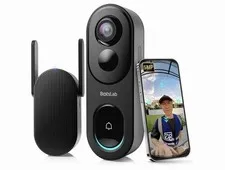 BotsLab R810 Video Doorbell Camera,180° Head-to-Toe View