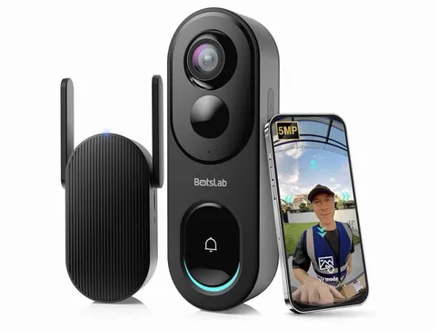 BotsLab R810 Video Doorbell Camera,180° Head-to-Toe View