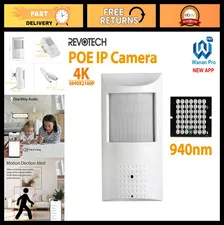 8MP Night Vision IP Camera, 940nm IR, POE, H.265, Indoor Security CCTV System
