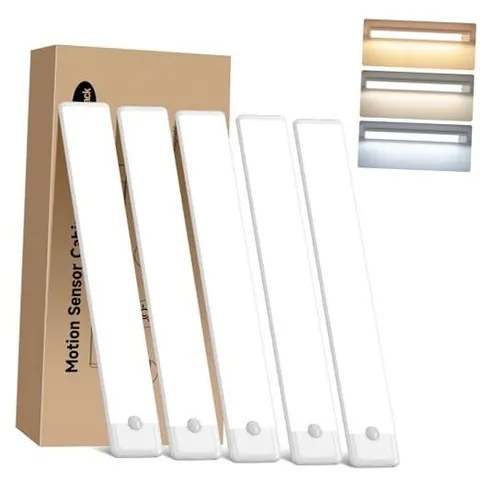 Motion Sensor Under Cabinet Light, 3 Color Temperature Dimmable 11.8 inch 3CCT