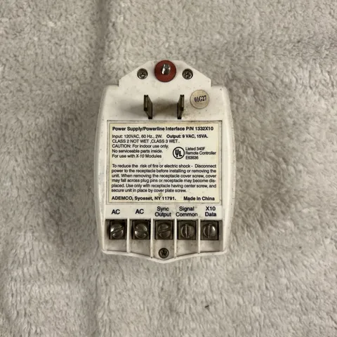 ADEMCO HONEYWELL LYNX 1332X10 TRANSFORMER FOR LYNX LYNXR LYNXR EN USED