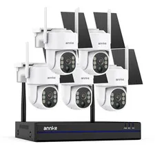 Annke 4MP Wireless PT Security IP Camera System Wifi Solar Battery TwoWay Audio