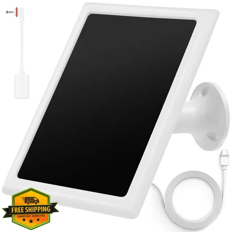 Ring Camera Solar Panel Charger, Compatible with Spotlight Plus/Pro, Stick Up...