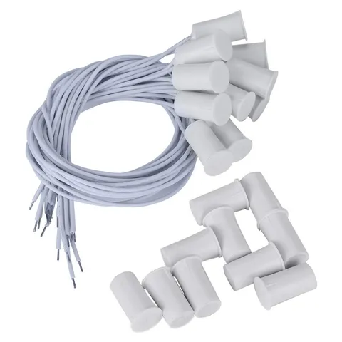 10pcs Wired Door Window Magnetic Reed Switch for Home Security Alarm System Whit