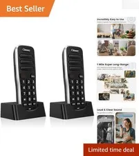 Rechargeable Handheld Intercom System - 10 Channels with Anti-Interference Tech