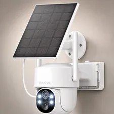 Noorio Solar Security Cameras Wireless Outdoor, 5G & 2.4G WiFi Cameras for Home