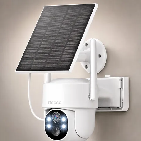 Noorio Solar Security Cameras Wireless Outdoor, 5G & 2.4G WiFi Cameras for Home