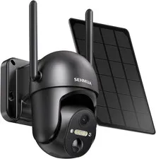 Weatherproof 2K Solar Security Camera - WiFi Outdoor Camera with Night Vision