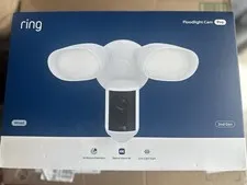 Ring Floodlight Cam Pro Wired 2nd Gen Retinal 4K White NEW
