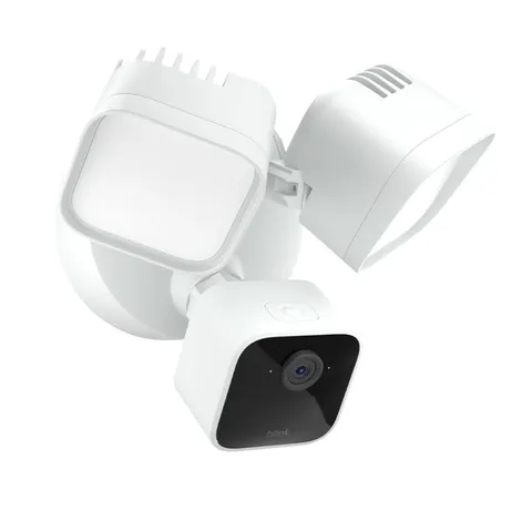Blink Wired Floodlight Camera, 2600 Lumens, HD, Alexa, 1 Camera (White)