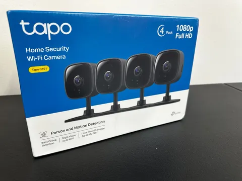 TP-Link Tapo C101 1080p Indoor Home Security Wi-Fi Camera 4-Pack New