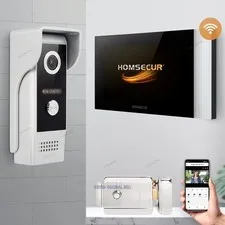 HOMSECUR 4 Wire WIFI Video Doorphone Entry Intercom Auto Recording Auto Snapshot