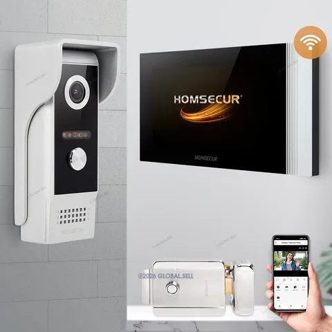 HOMSECUR 4 Wire WIFI Video Doorphone Entry Intercom Auto Recording Auto Snapshot