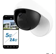 3K Wired Outdoor Security Camera with 256GB Storage, 5GHz WiFi