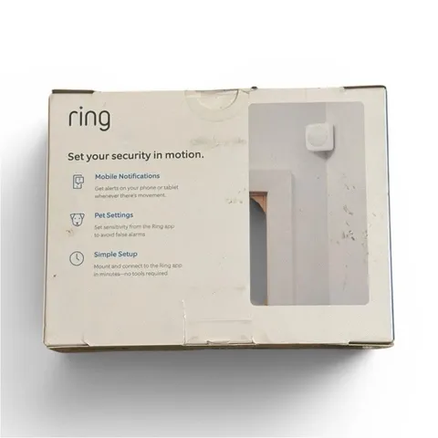 Ring Alarm Motion Detector 2nd Gen Z-Wave Indoor Wireless White Pet Settings