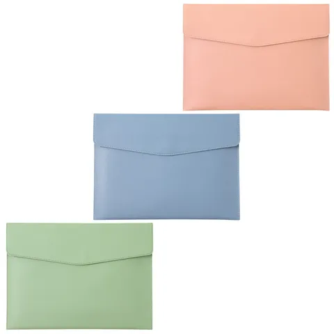 3ppcs PU A4 File Folder, Document Envelope Holder, Portfolio Pouch,