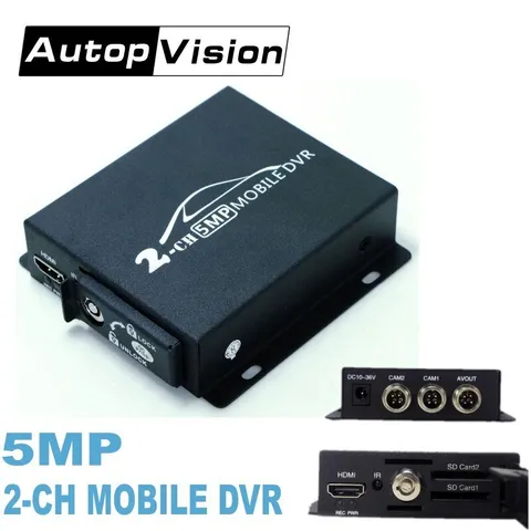 8MP AHD to HDMI DVR vider recording 2CH mini mobile TVI to HDMI DVR SD card 