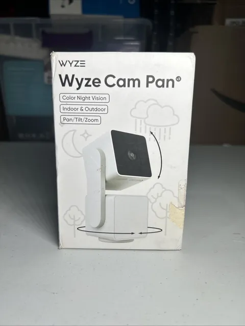 Wyze Cam Pan V3 1080p Indoor/Outdoor Wi-Fi Pan Tilt Zoom Smart Camera. OPEN BOX