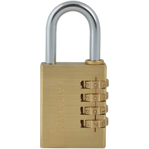 Faithfull Brass Combination Lock NL11 38mm