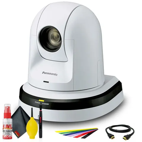 Panasonic AW-HE38W 22x Zoom PTZ Camera with HDMI Output (White) (AW-HE38HWPJ) +
