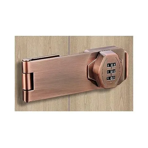 4" Household Cabinet Lock Keyless 3-Digit Password Combination Hasp Latch Lock