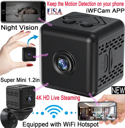 Wireless WiFi 4k Video Camera Smart Phone App Motion Detection Home Security Cam
