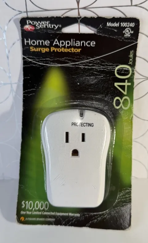NEW Power Sentry Home Appliance Surge Protector Blocker 840 Joules Model 100240
