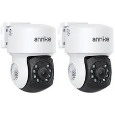 2Pack 1080P 2MP AHD CCTV Home Surveillance Dome Wired PT with 350° pan and 90...