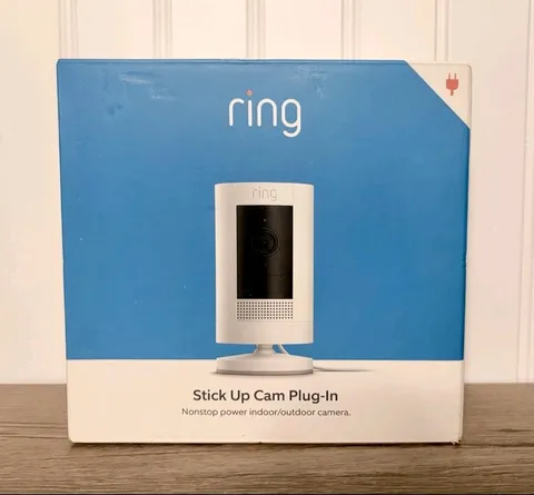 RING Stick Up Cam Plug-In, 1080p HD, Indoor / Outdoor - New & Sealed
