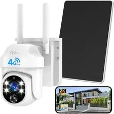 4G LTE Camaras De Seguridad Solar Panel 360 SIN WIFI Para Casa Exterior Con SIM