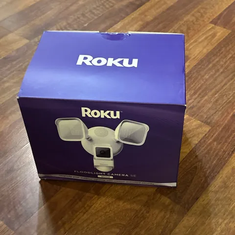 Roku Smart Home Floodlight Camera SE Wi-Fi Connected, Wired Surveillance Camera